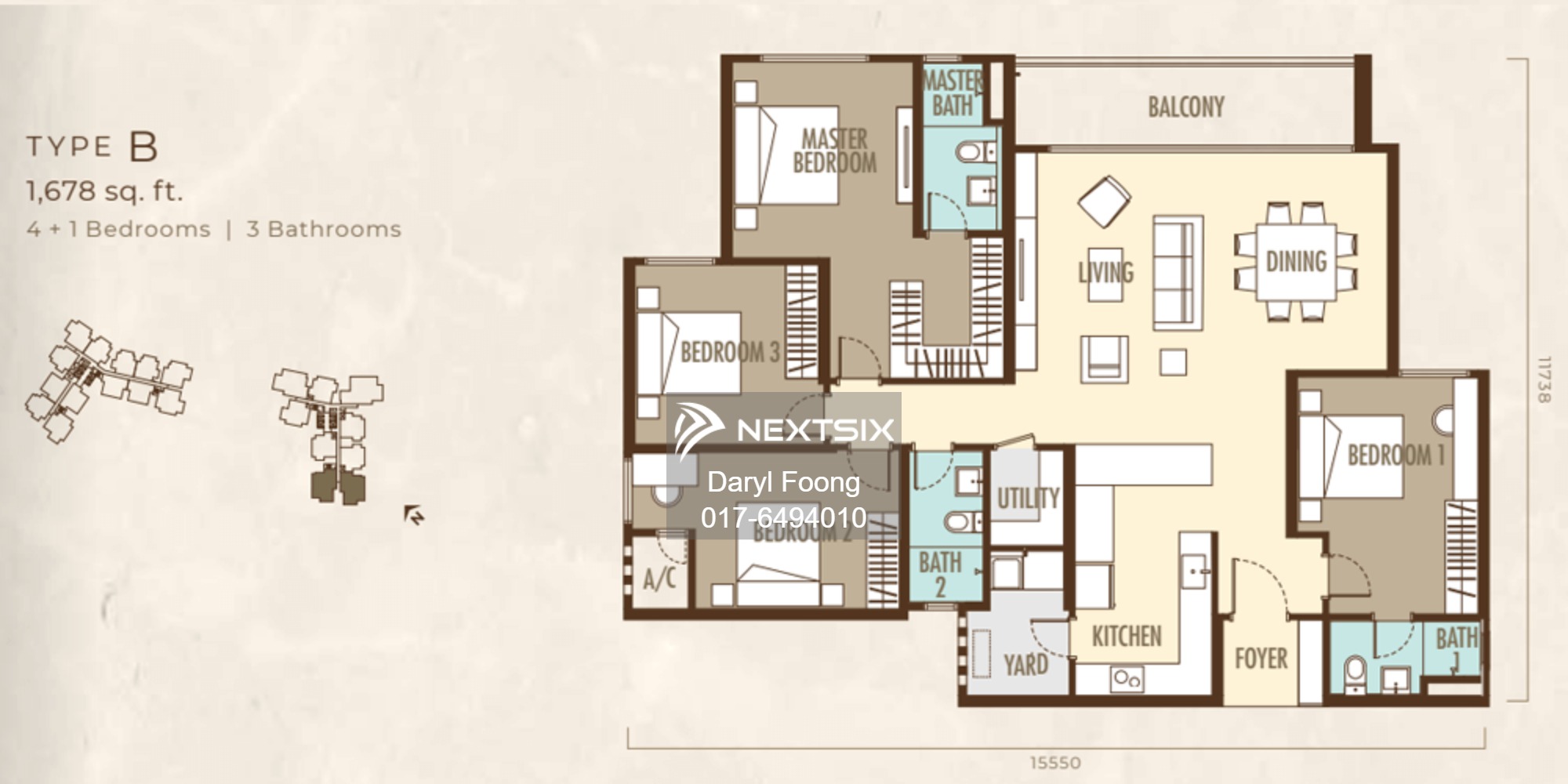 Condominium floor plan - Image 3