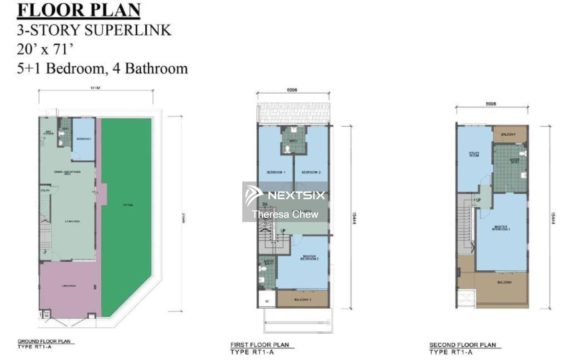 3-sty Superlink House floor plan - Image 1