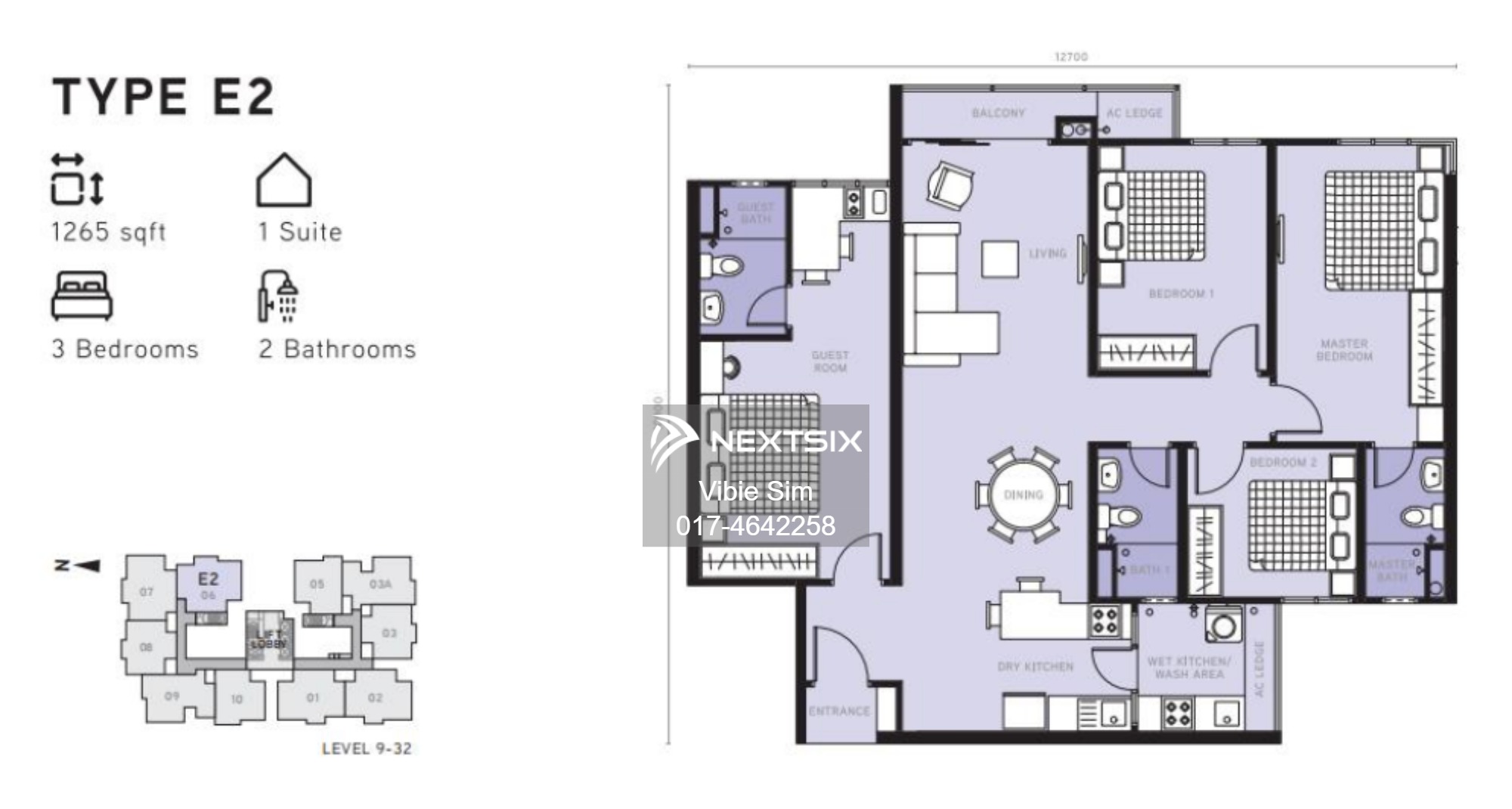 Condominium floor plan - Image 5