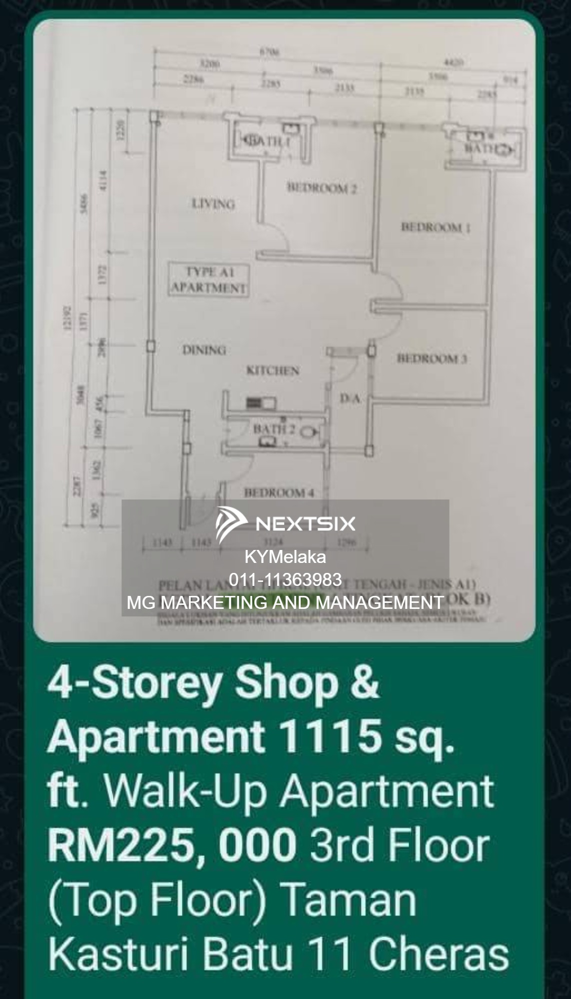 Apartment floor plan - Image 1
