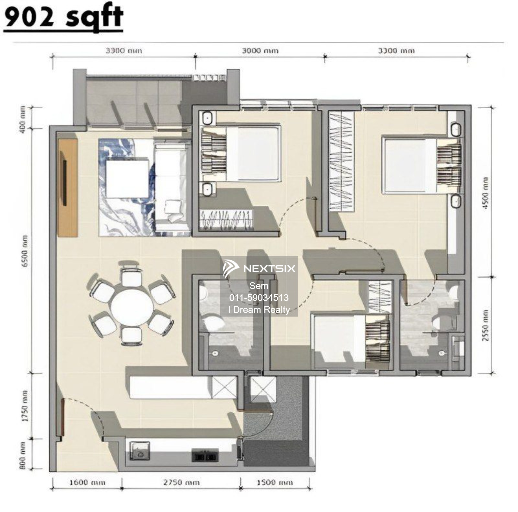 Condominium floor plan - Image 1