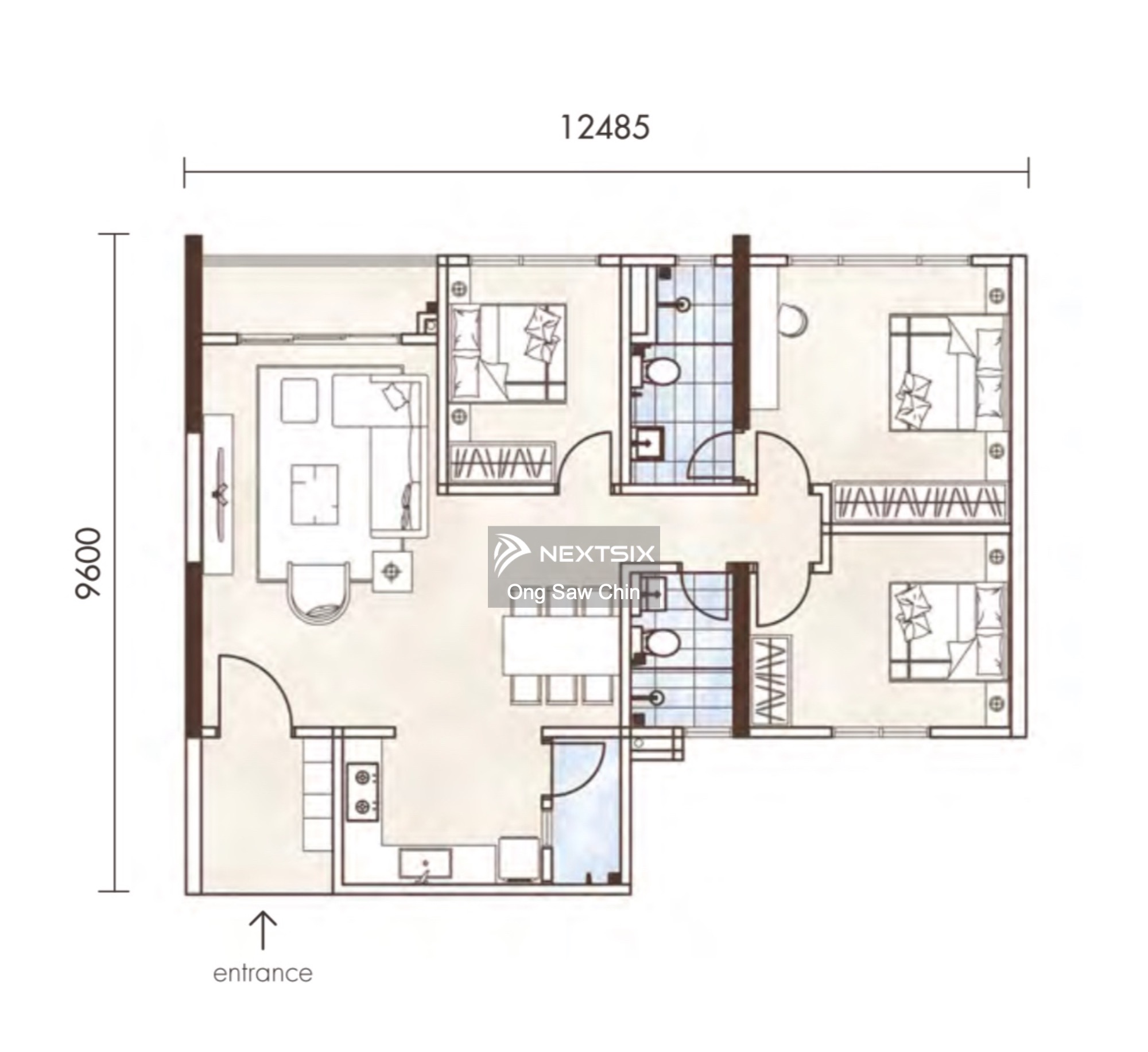 Condominium floor plan - Image 1