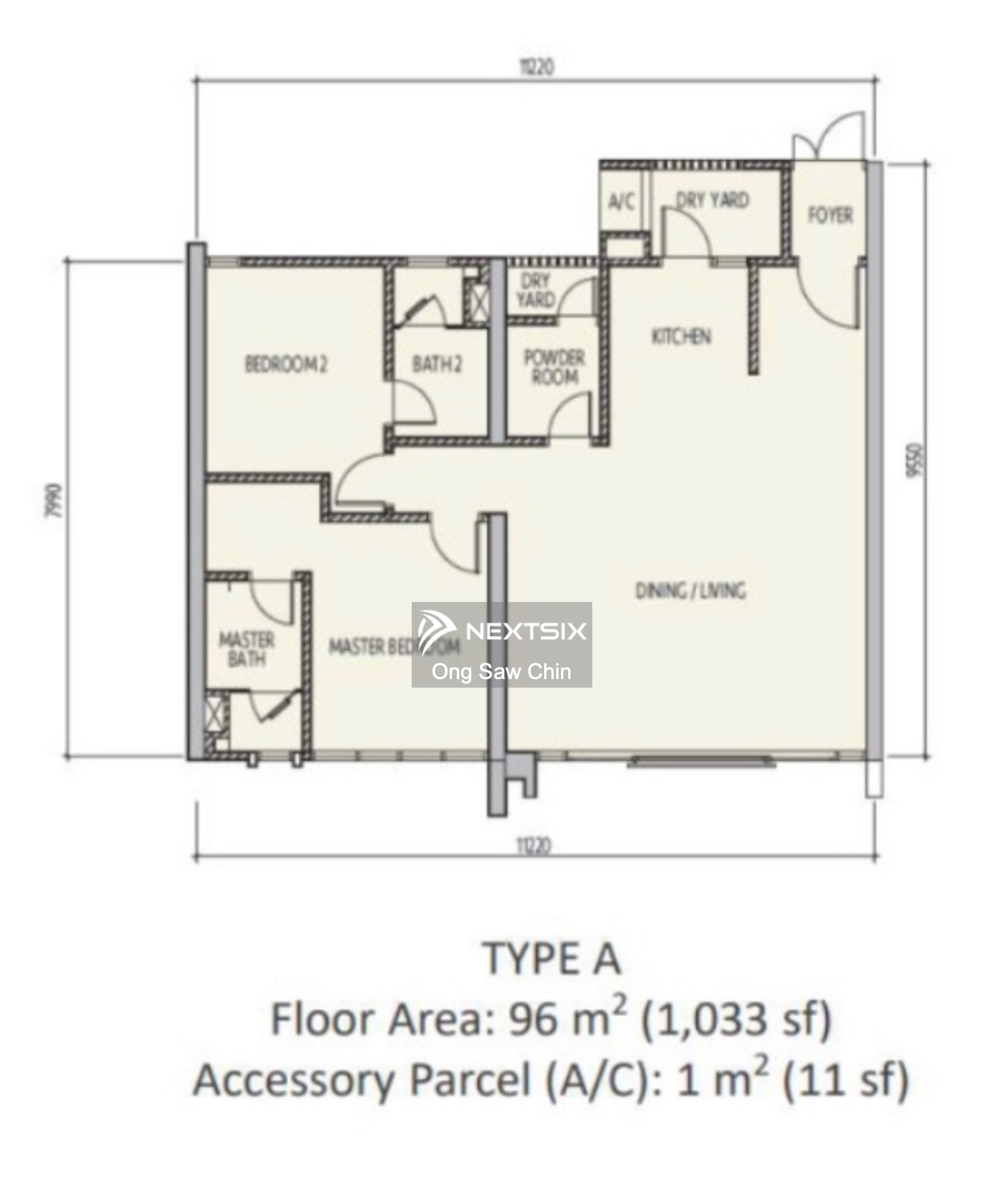 Condominium floor plan - Image 1